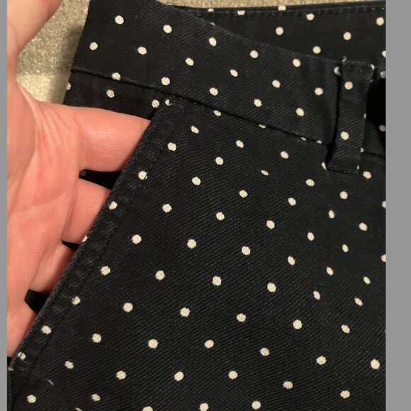 Tommy Hilfiger Navy and White Polka Dot Shorts Women's Size 12 - Picture 3 of 8